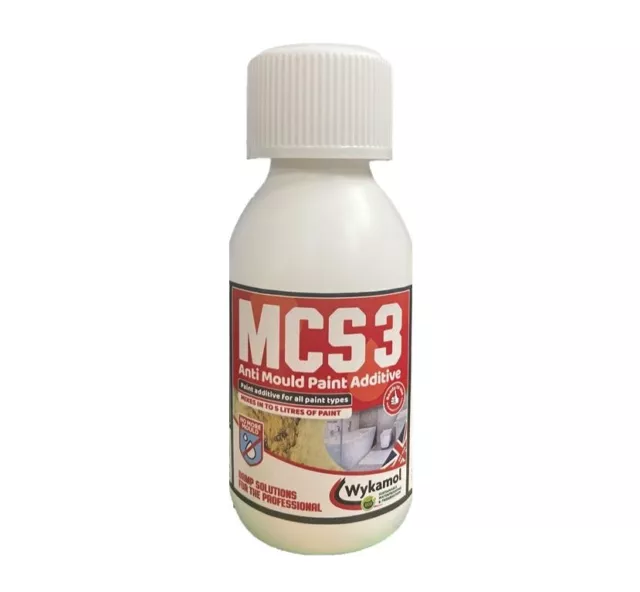 Wykamol MCS3 No More Mould Anti Mould Paint Additive Treatment 100ml Treats 5 Lt