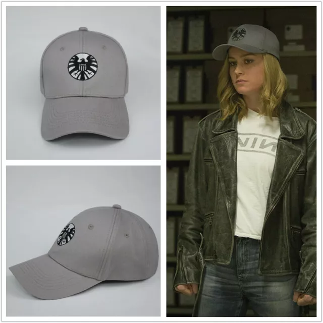 Captain Marvel Carol Danvers Shield Baseball Cap Adjustable Hip Hop Snapback Hat