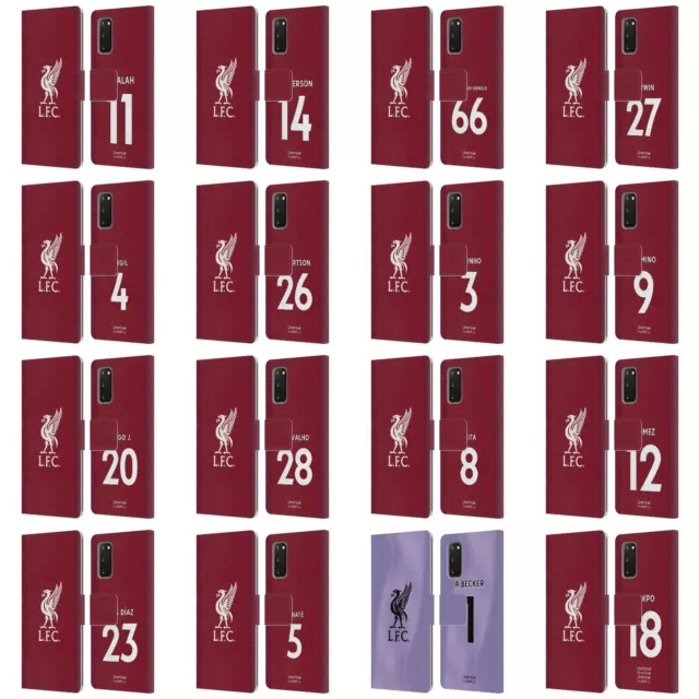 Liverpool Fc 2022/23 Players Home Kit Pu Leather Book Case For Samsung Phones 1