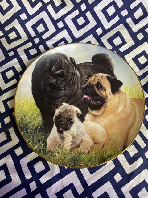 Danbury Mint Proud Pugs Plate