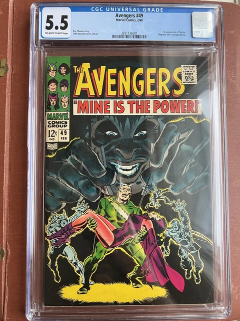 Avengers 49 CGC 5.5 OW/W Pages Kirby SWEET