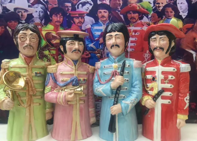 TOBY JUGS. The Beatles. Sgt Pepper.LP.CD.Vinyl.Figures.Rolling Stones