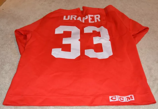 1998 Kris Draper Game Used Detroit Red Wings Jersey Coa Hockeytown Authentics
