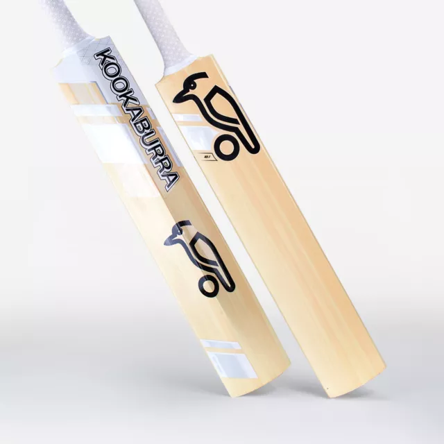 2024 Kookaburra Ghost 10.1 White Silver Junior Cricket Bat - Free P&P