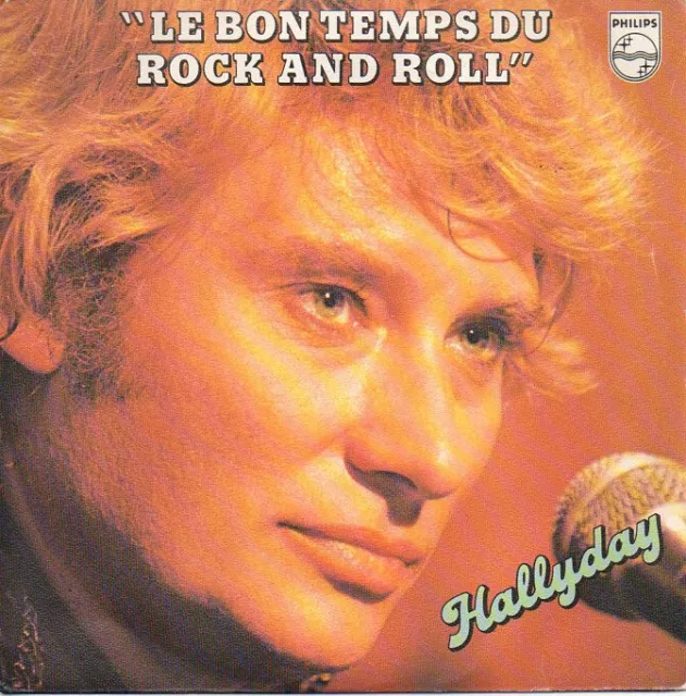 disque vinyle 45 tours Johnny Hallyday "Le bon temps du rock and roll"