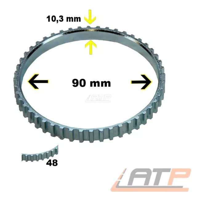 Abs-Ring Abs-Sensorring Antriebswelle 48-Zähne Vorne Für Peugeot 406 605 806