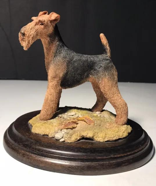 Vintage Country Artists CA351 Welsh Terrier Dog Figurine Made In England