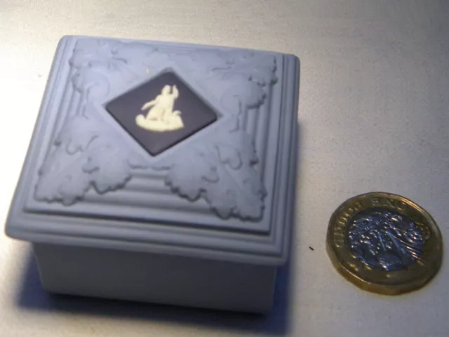 Wedgwood Jasperware Jasper  Tri Colour Square Trinket Box