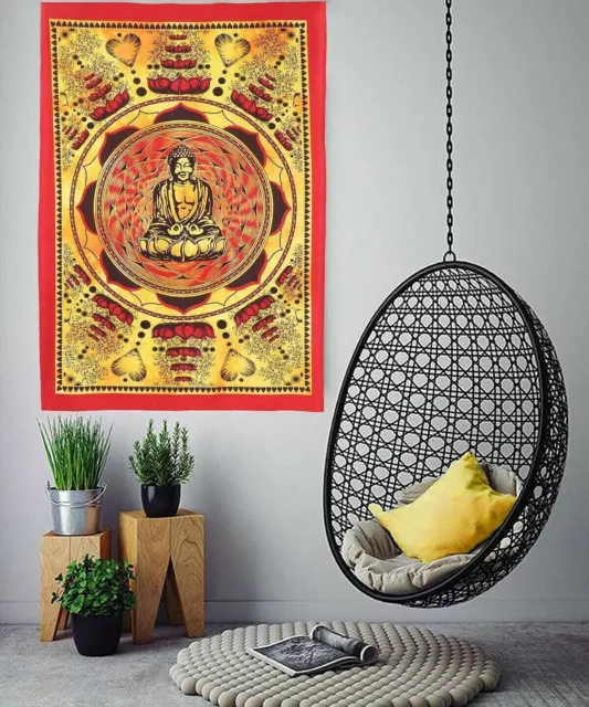 Tapiz indio bohemio de Mandala, Yoga, meditación, Hippie, decoración de...