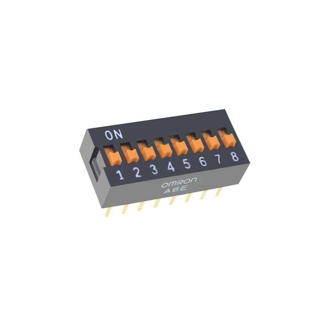 A6E-8104-N Schalter: DIP-SWITCH Anzahl Sektionen: 8 ON-OFF 0,025A/24VDC OMRON OC