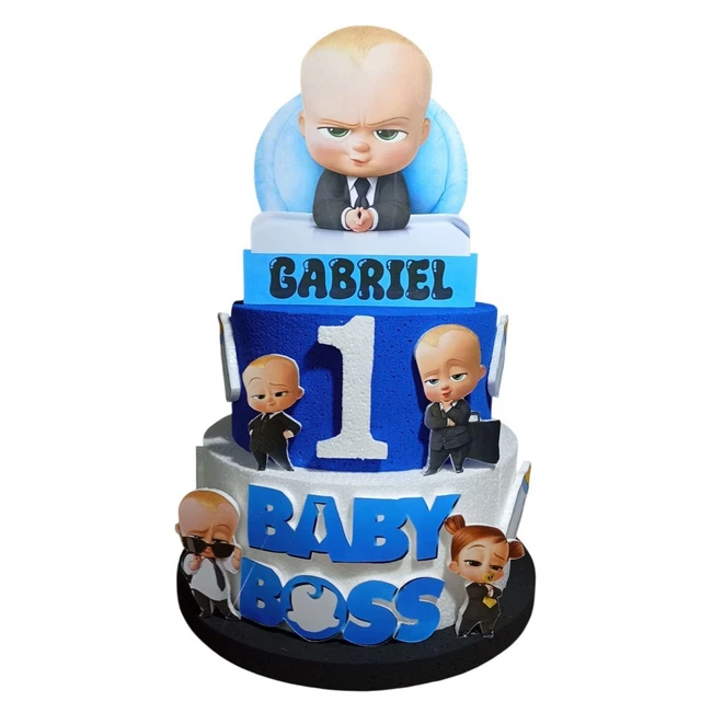 Décoration De Gâteau Comestible Baby Boss - Disque En Azyme Diamètre 20 Cm, Multicolore, Pour Toutes Occasions