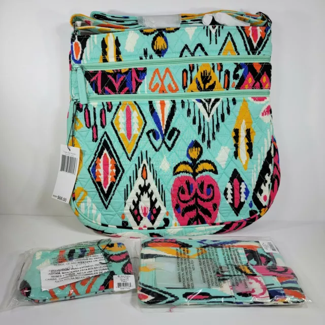 Vera Bradley Triple Zip Hipster & Ultimate Card Case & Coin Purse Pueblo NWT