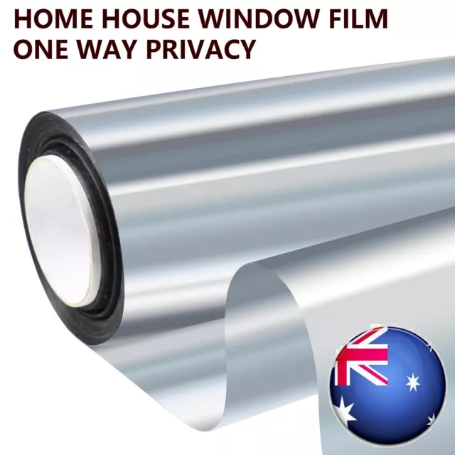 Privacy Window Film One Way Mirror Tint Decorative Glass Sticker Anti UV Glare