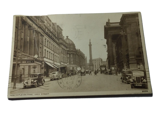 Antica Cartolina Newcastle 1946 Con Francobollo King George Poste Revenue