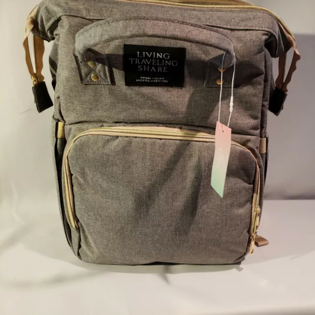 Baby Diaper Bag, Multi-Functional Waterproof for Living, Traveling Backpack NEW