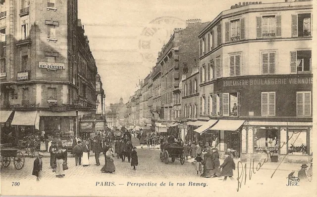 Paris Ramey Rue Perspective Postcard