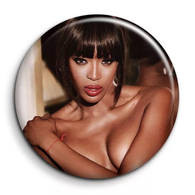 Naomi Campbell 1 Badge 38mm Button Pin
