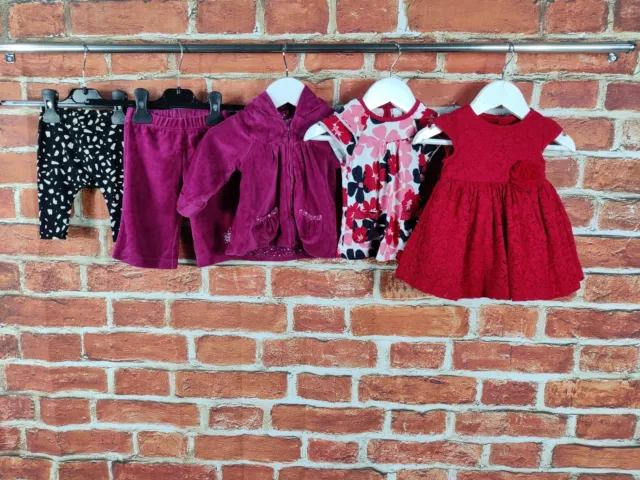 Baby Girls Bundle Age 0-3 Months Next Mothercare M&S Dress Leggings Hoodie 62Cm