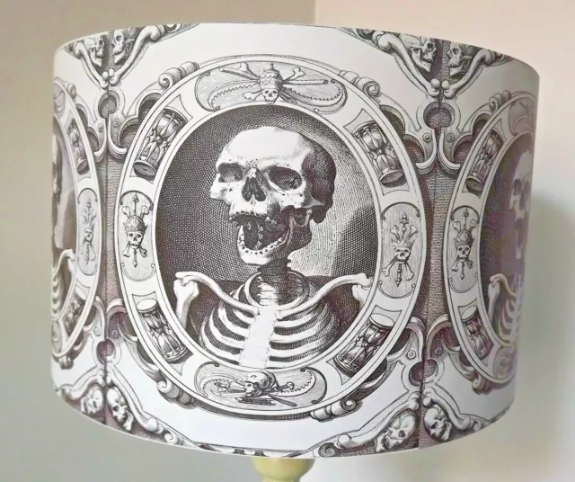 Momento Mori Skelleton Lampshade Halloween Gothic Lamp/Ceiling 8"10"12"14"16"18