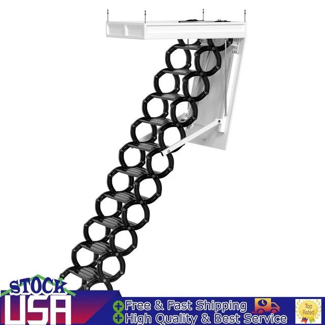 Electirc attic ladder Aluminum folding 12ft with remote for loft