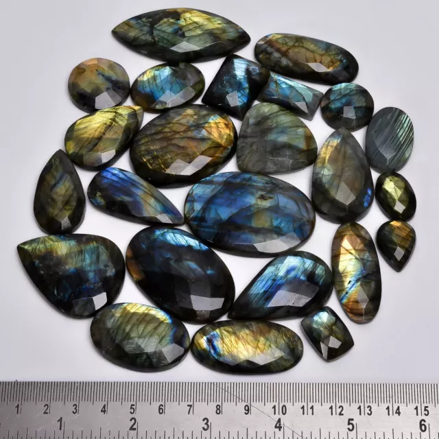 Naturel à Facettes Labradorite Mélange en Gros Desseré Pierre Précieuse