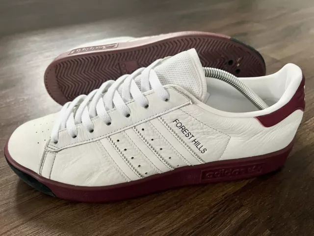 Adidas forest top hills white burgundy