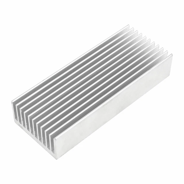 Dissipateur Thermique Aluminium 100x100x18mm - Refroidissement Électronique - Occasion