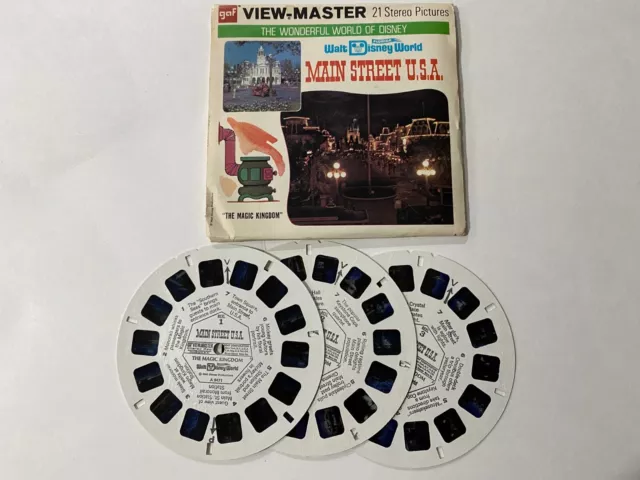 Viewmaster Reels Walt Disney World "Main Street USA"