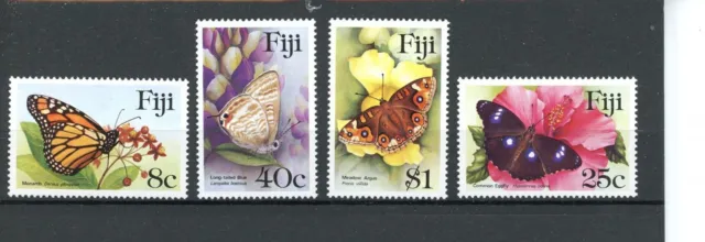 Fidschi Inseln 517-520 postfrisch Schmetterling #JT796