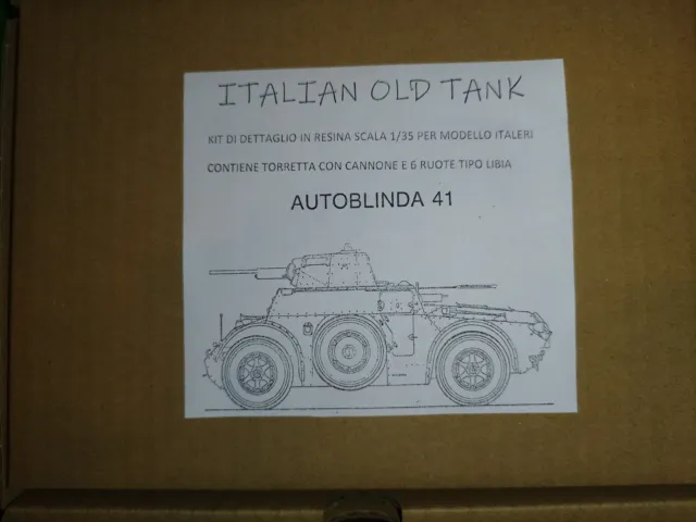 Italian Old Tank Kit Dettaglio E Correzione Ab 41 Libia Italeri Resin 1/35