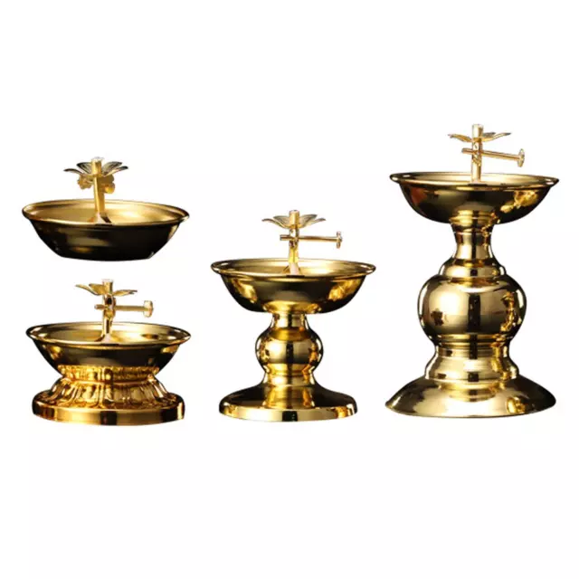Ghee Lamp Holder Buddhist Altar Supplies for Bedroom Tabletop Decoration