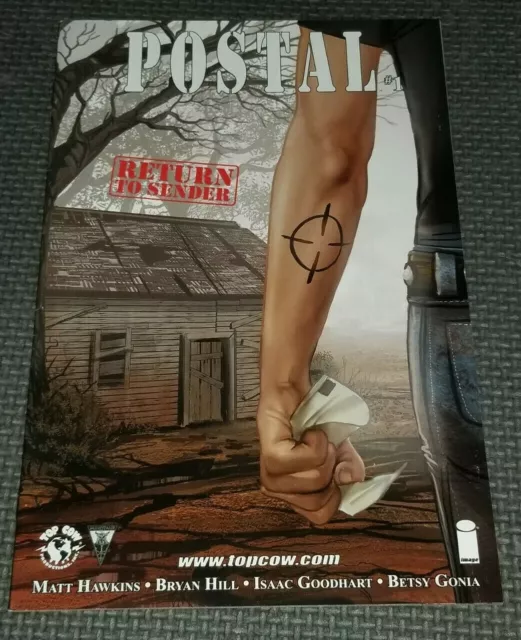 POSTAL #1 (2015) Second Print Variant Cover Image Comics Hawkins Hill Top Cow B6