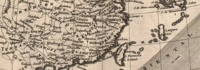 "Carte de l'Empire de la Chine�". China, Korea Tartary Mongolia. BONNE 1780 map 2