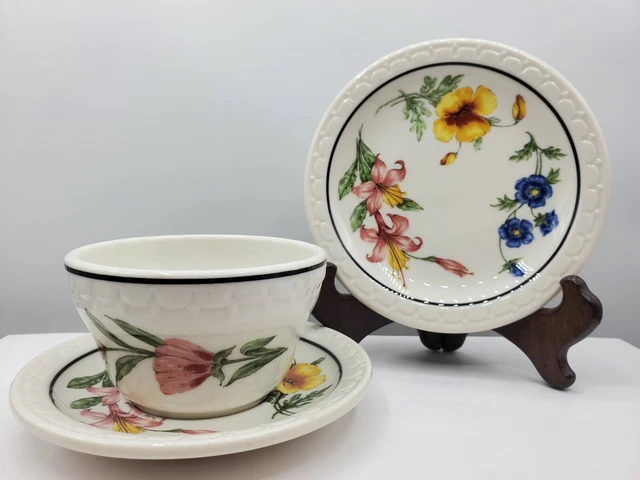 Southern Pacific Lines Railroad Syracuse Prairie - Mountain Wildflowers 3 piece