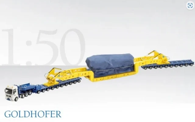 70177/0 MAN 1:50, TGX XXL SLT 4-achs Kesselbrücke Goldhofer, Conrad, Maxikraft