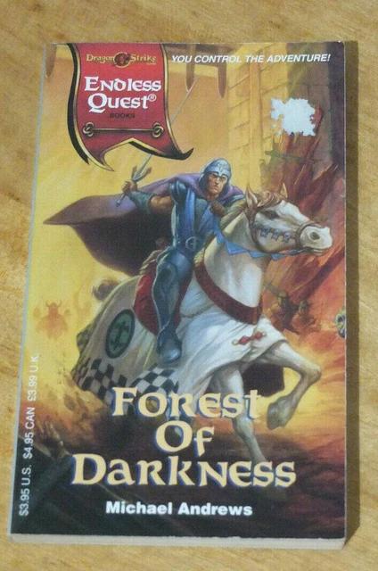 ENDLESS QUEST 42 Forest of Darkness TSR Gamebook by Michael Andrews $50 ...
