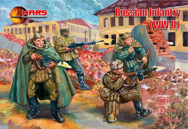 SOLDATINI SCALA 1/72 WWII RUSSIAN INFANTRY - MARS 72115 EUR 9,00 ...