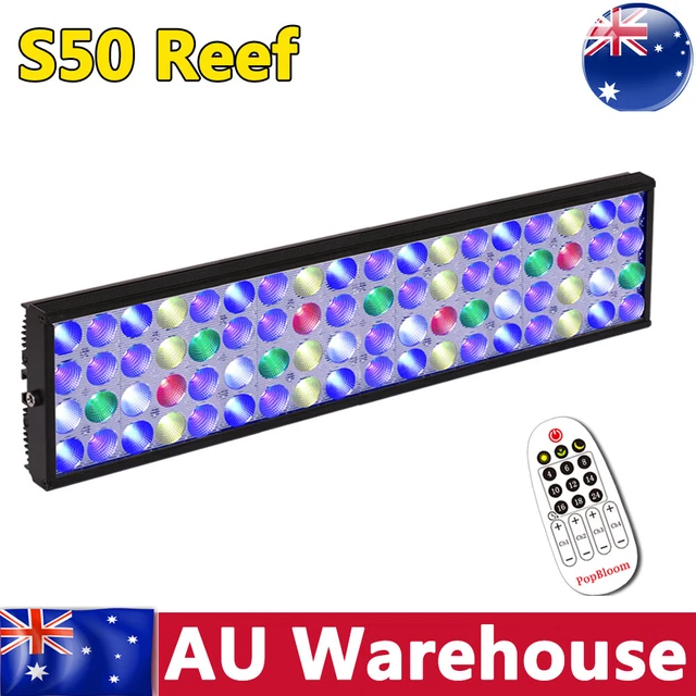 60W Full spectrum Marine Saltwater Fish Tank Aquarium LED Light Coral Reef Lamp