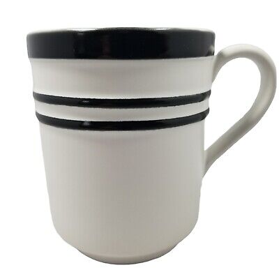 Kate Spade New York White Lenox Coffee Mug with Black Circles Tea Mug Cup 12 oz
