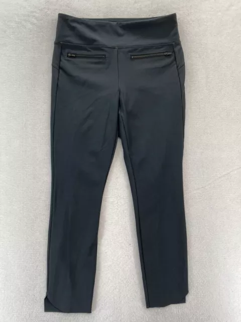 ATHLETA STELLAR CROP Pant Leggings Charcoal Gray Women's Sz Large Zipper  Pockets $25.00 - PicClick