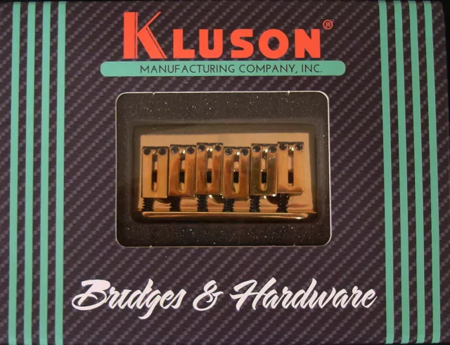 Kluson® KSB-G Replacement Hardtail Bridge For Fender® American Standard Strat.