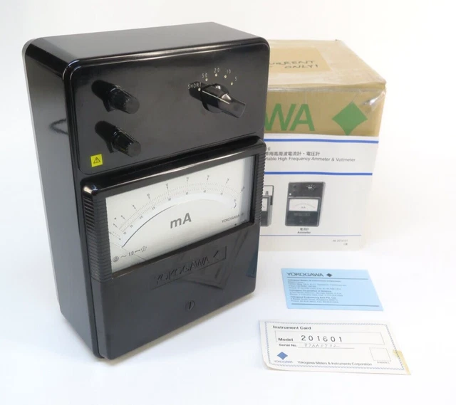 Yokogawa 201601 High Frequency Ammeter, 5/10/20/50 mA, 375 mV