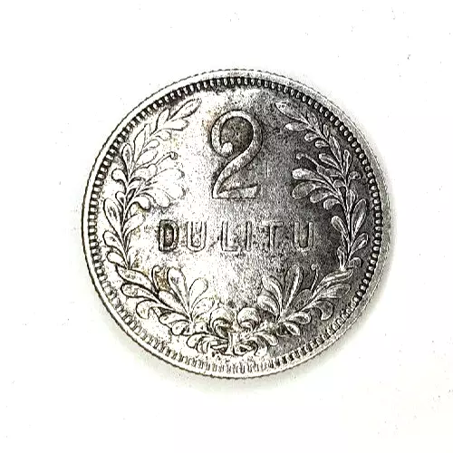 Lithuania 2 DU Litu 1925 Old Silver coin in Capsule - Ag Investment! KM# 77