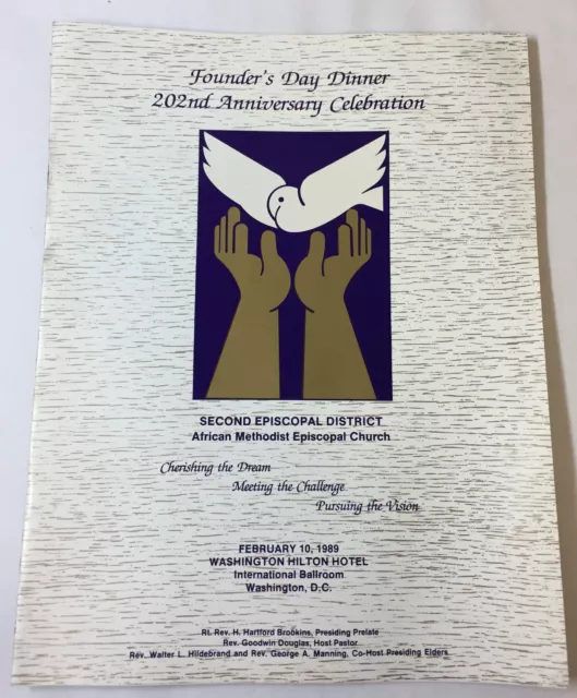 1989 Founder's Day program ~ 2nd District AFRICAN METHODIST EPISCOPAL CHURCH