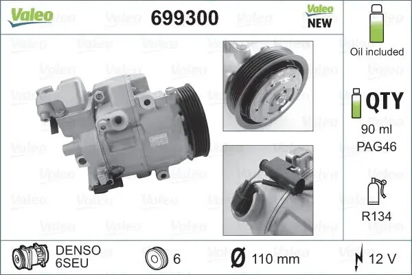36011309 numero ricambio OEM Compressore, Climatizzatore