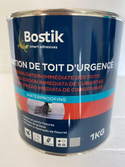 Étanchéité imperméabilisation réparation toiture BOSTIK 1 L GRIS