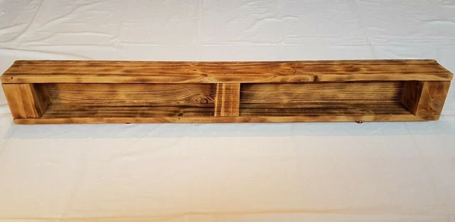 CHICCIE Gewürzregal Würzifix Aus Holz - Dunkel Geflammt, 38x28x15 Cm, Mit Oder Ohne Zwischenbrett - Ordentliche Gewürzaufbewahrung Für Die Küche