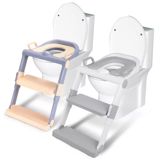 Toilettentrainer Toilettensitz WC Sitz Potty Kinder mit Treppe mit Leiter Baby