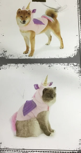 Spooky Night Cat Dog Cat Pet Unicorn Halloween Costume Jacket XS New