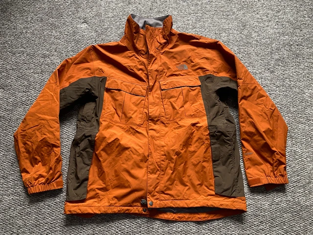 Giacca THE NORTH FACE HyVent arancione/marrone bruciato taglia XL da uomo cerniera intera